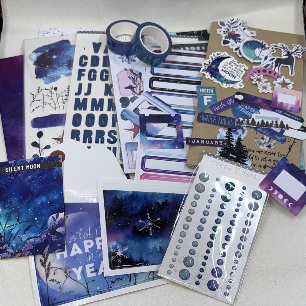 Cocoa Daisy Jan Astrology Stationery Set-memory keeping 20+ Pcs *Gently Used